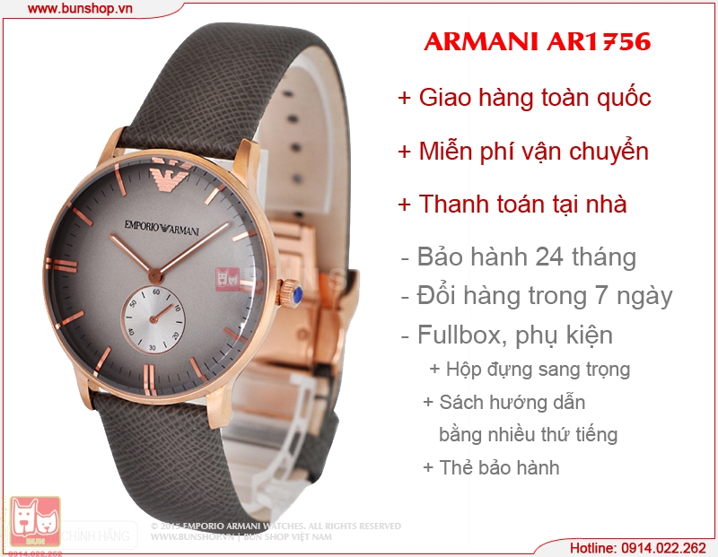 bunshop.vn|armani nam ar1756