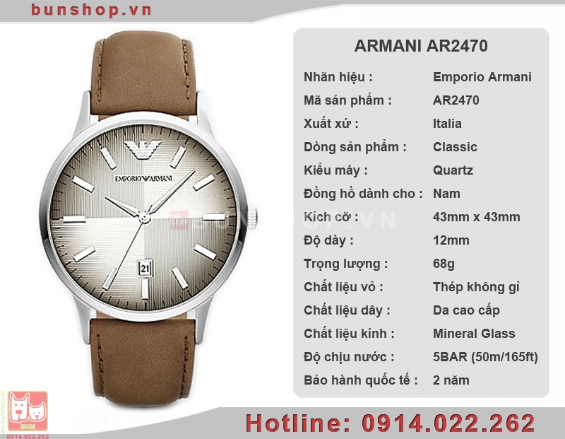 bunshop.vn|đồng hồ armani ar2470
