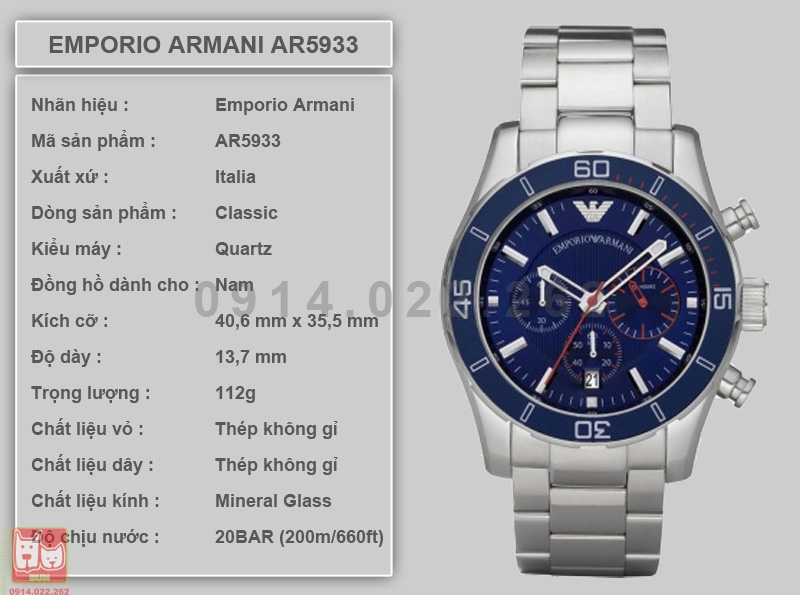 bunshop.vn|armani nam ar5933 chính hãng