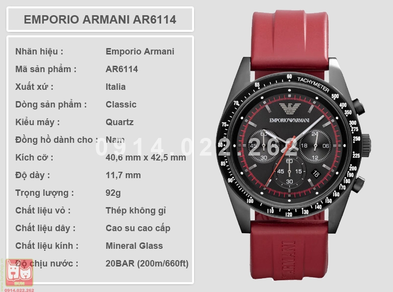 bunshop.vn|armani nam ar6114
